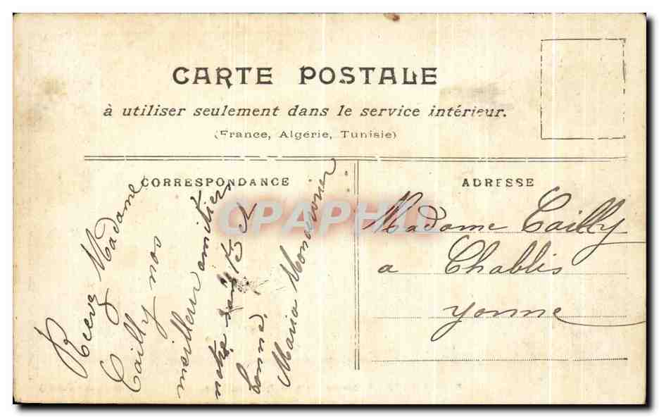 CPA Paris Inonde Rue de Eac — Rückseite