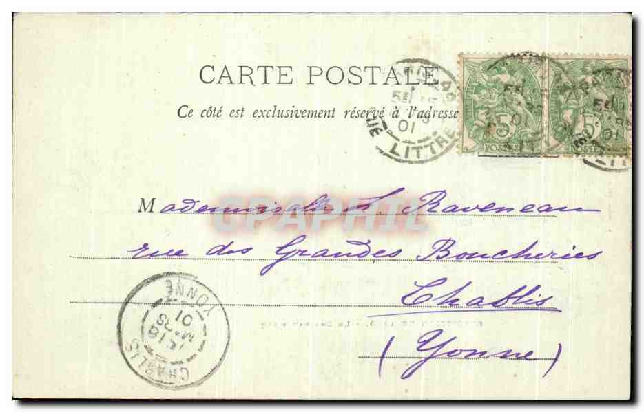 Exposition de 1900 - Le Château d'Eau — Éditeur L. Choiset, n° de série non visible — Verso