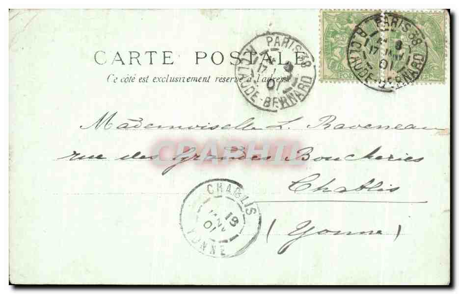 CPA Paris Les Armees de Terre et de Mer Exposition universelle 1900 — Achterkant
