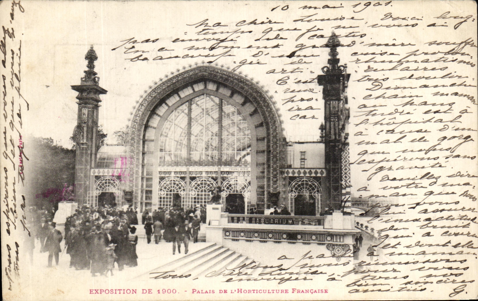 Ausstellung von 1900 - Palast der französischen Gartentage — Paris, unbekannter Verleger, Seriennummer nicht sichtbar