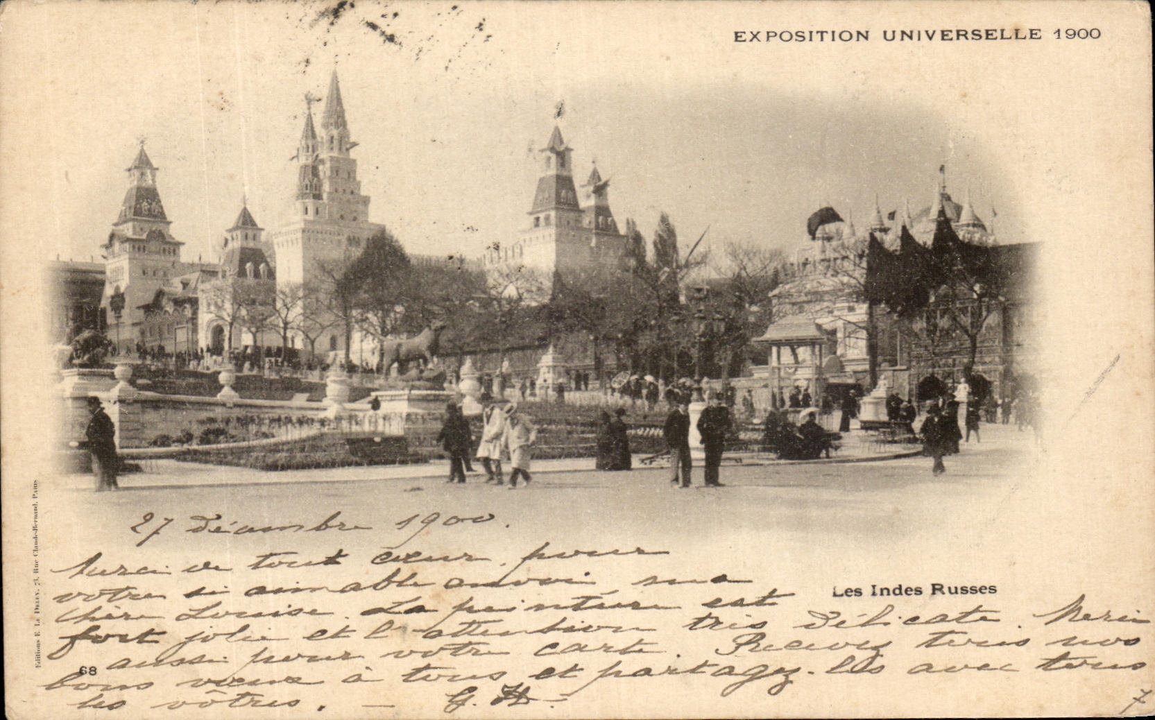 CPA Paris Les Indes Russes Russie Exposition universelle 1900