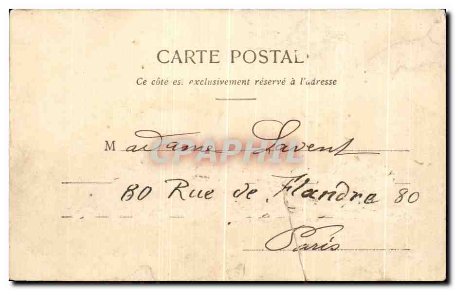 CPA Paris Jardin d'Acclimatation Le Pigeonnier — Verso