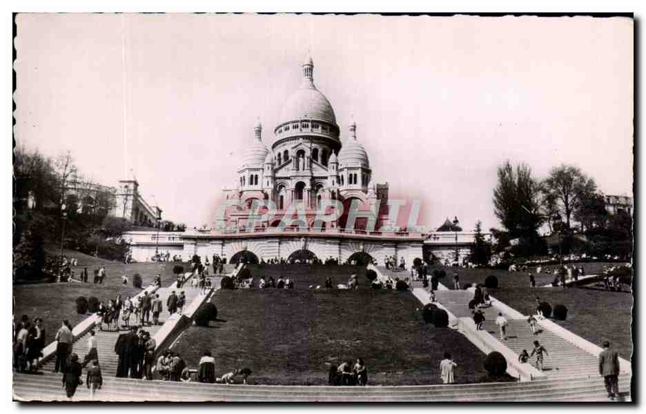 CPA Paris Basilique du Sacre Coeur Montmartre