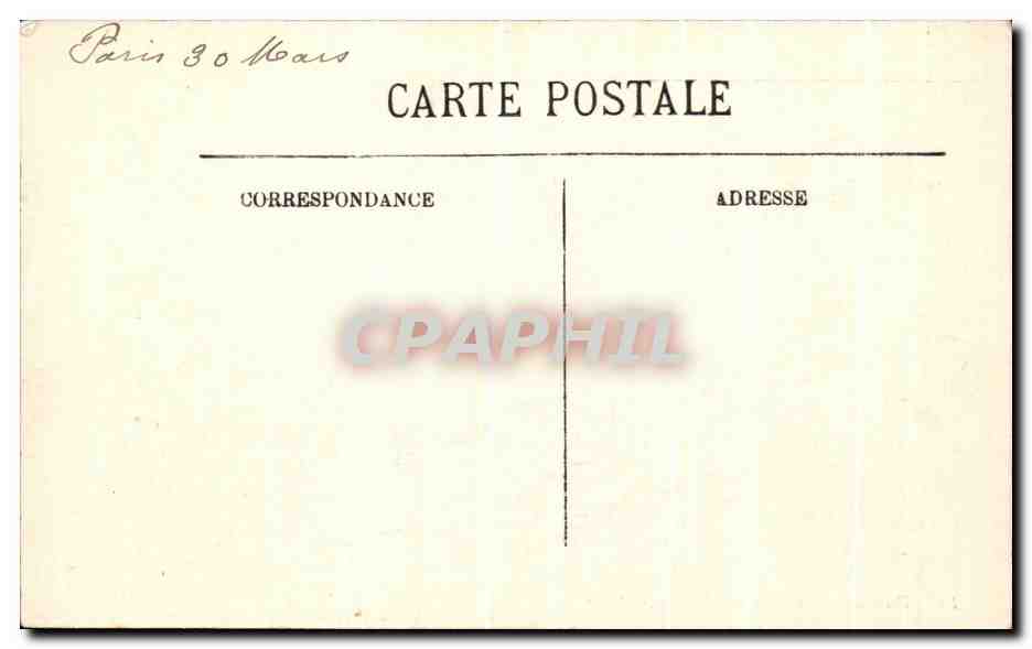 CPA Paris La Gare du Bois de Boulogne — Rückseite