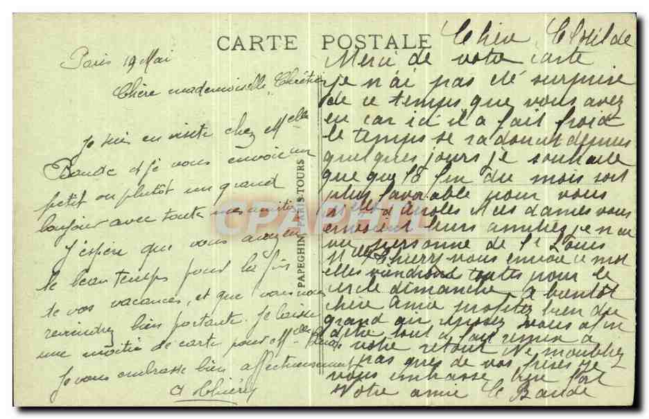 CPA Paris Le Tombeau de Napoleon ler aux Invalides  — Verso