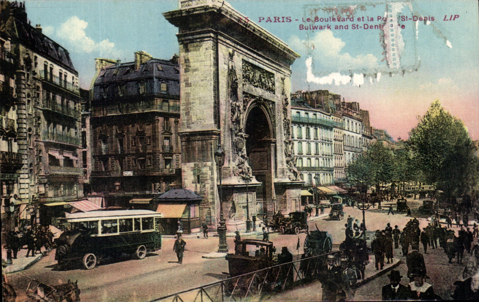 CPA Paris Le Bouleverd et la St Denis