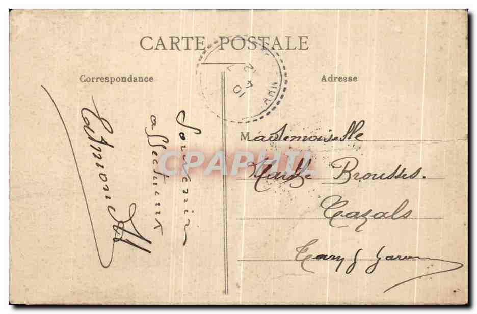 CPA Paris Basilique du Sacre Coeur Sur la Butte Montmartre — Rückseite