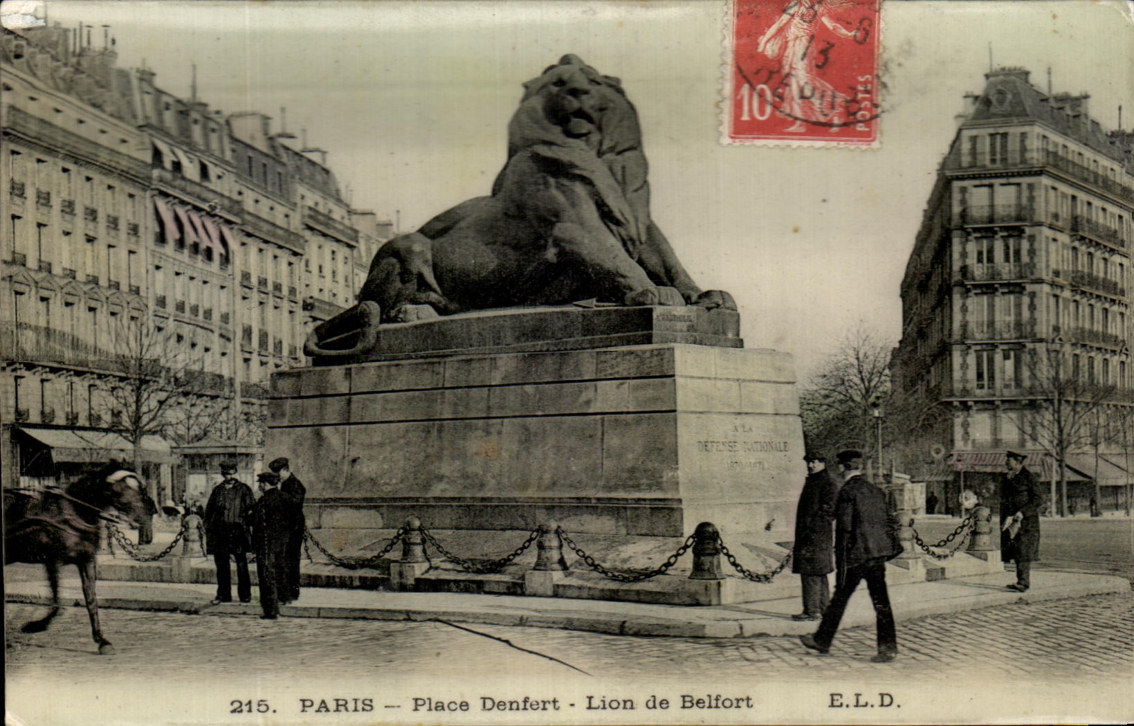 CPA Paris Place Denfert Lion de Belfort