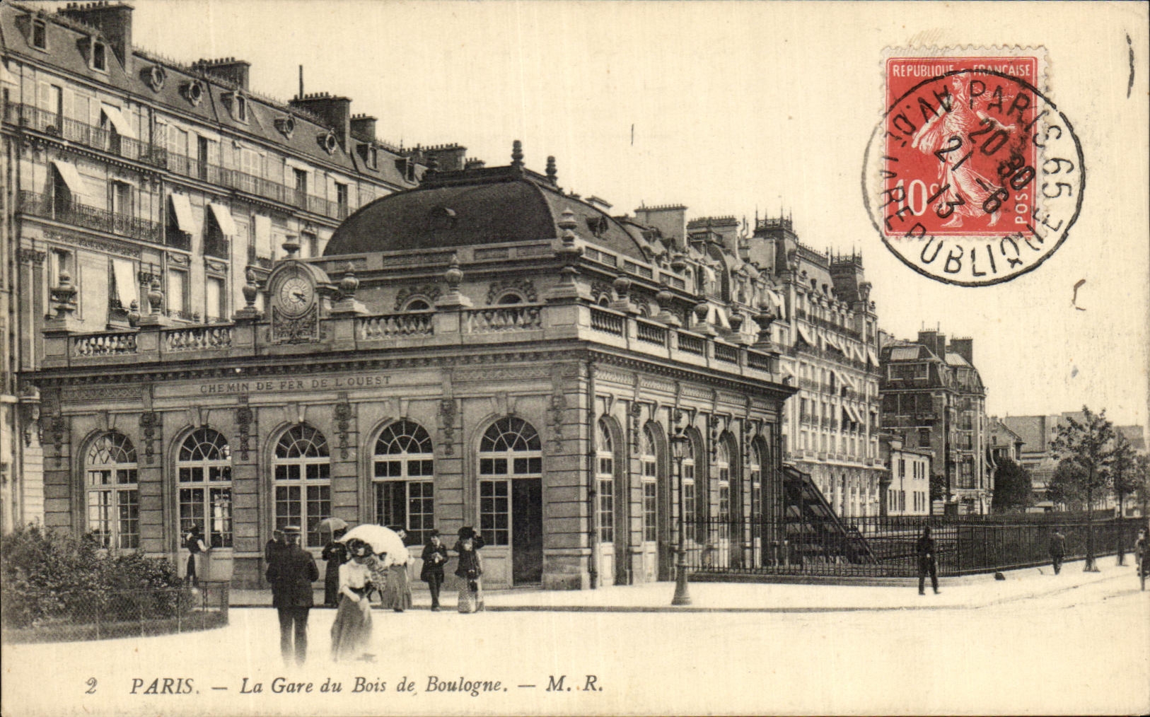 CPA Paris La Gare du Bois de Boulogne