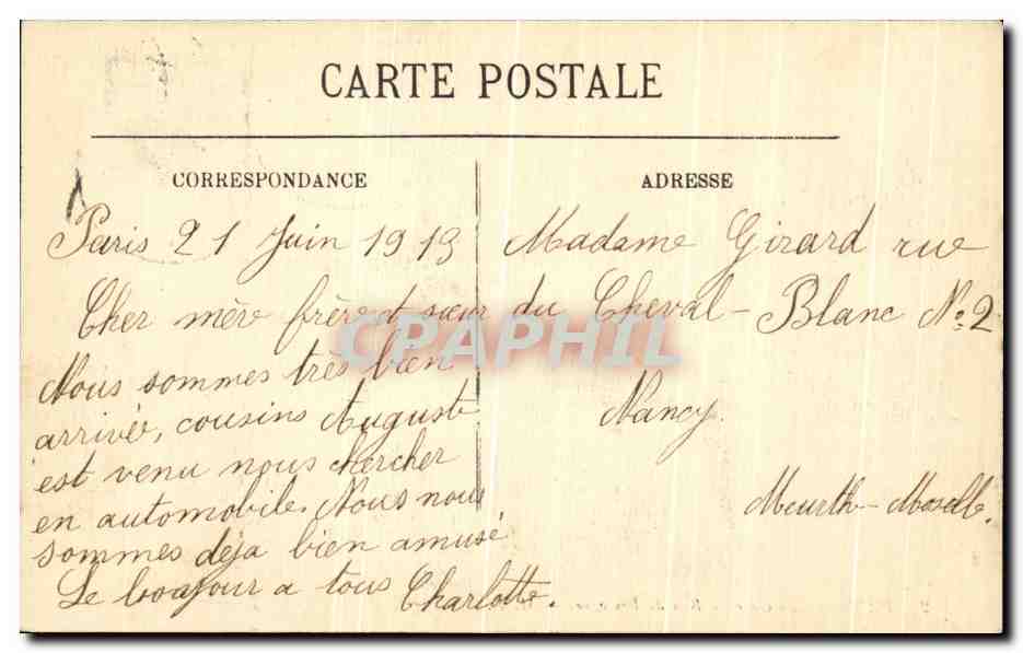 CPA Paris La Gare du Bois de Boulogne — Rückseite
