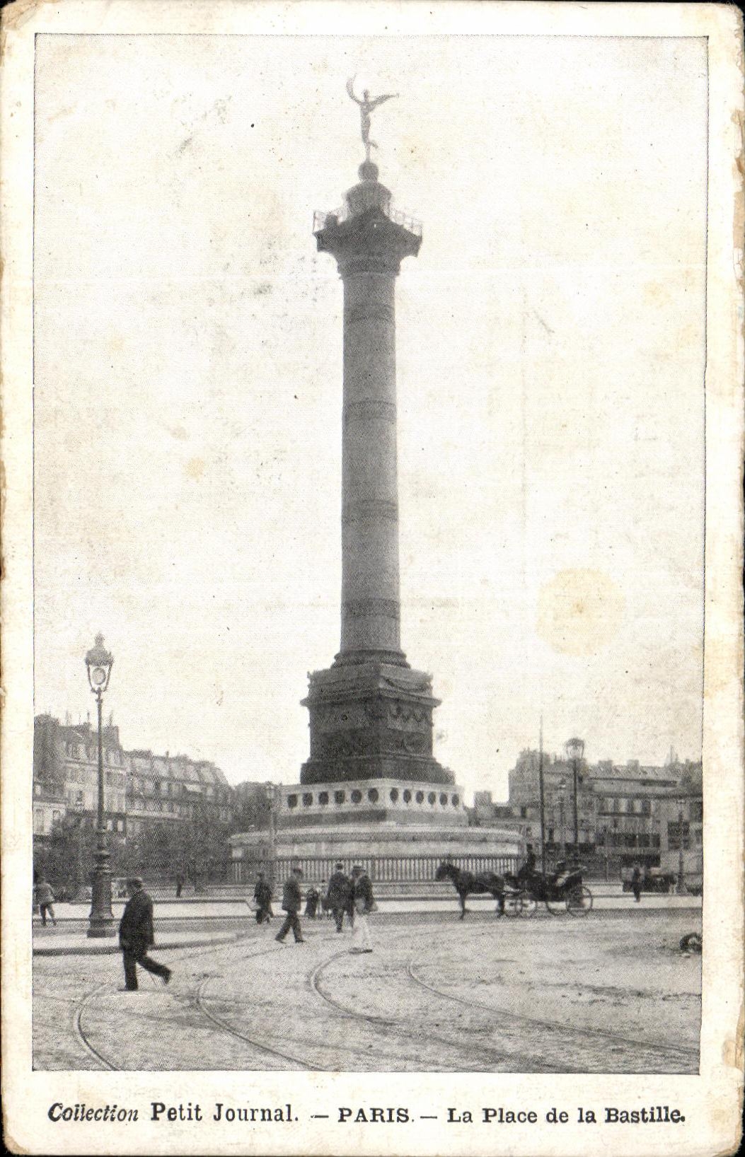 CPA Collection Petit Journal Paris La Place de la Bastille