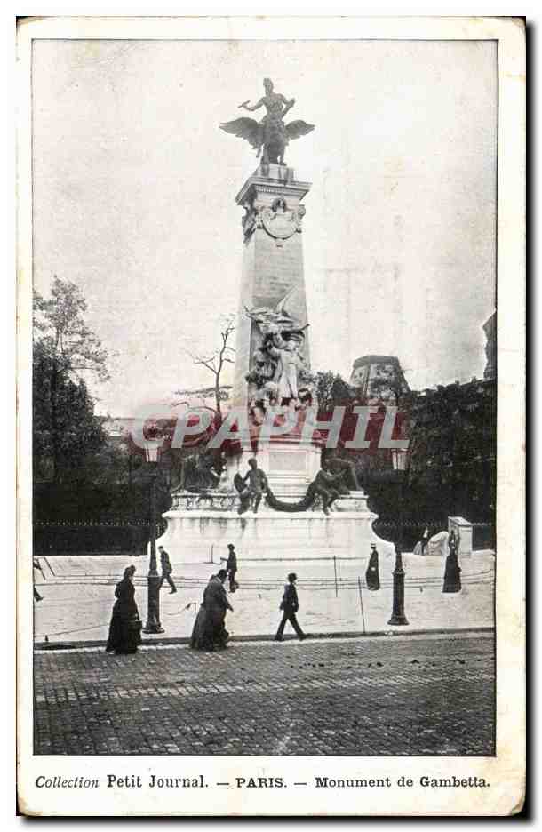 CPA Collection Petit Journal Paris Monument de Gambetta