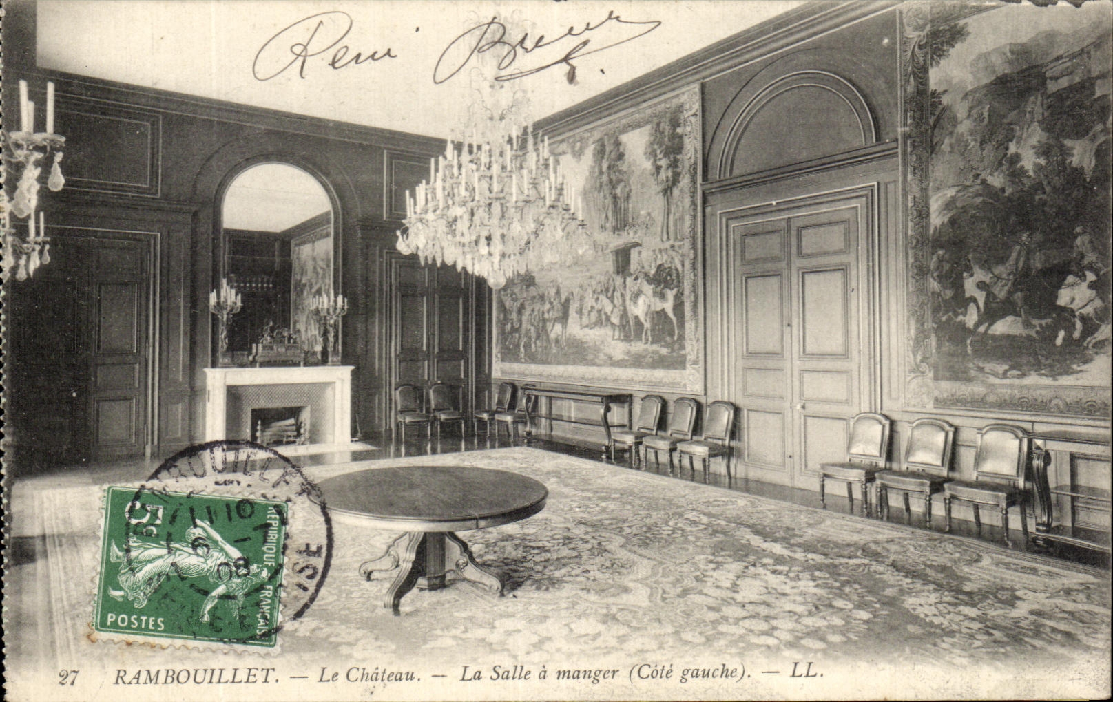 Rambouillet — Le Château — La Salle à manger (Côté gauche) — LL. — Éditeur LL.