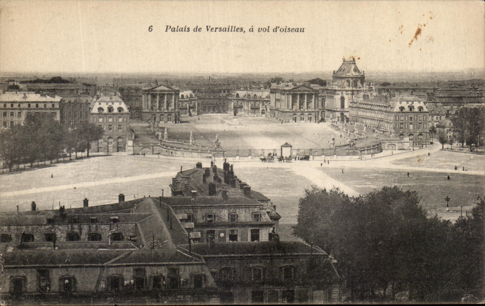 Palais de Versailles, à vol d’oiseau — vue aérienne — éditeur EMA VERSAILLES, n°6