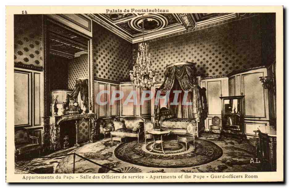 Palacio de Fontainebleau — Apartamentos del Papa — Sala de Oficiales de servicio — A.L. — n°14