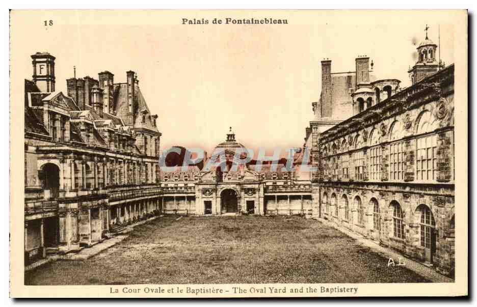 Paleis van Fontainebleau — De Ovale Hof en het Dooptentoonstellingsgebouw — Nationale Uitgaven