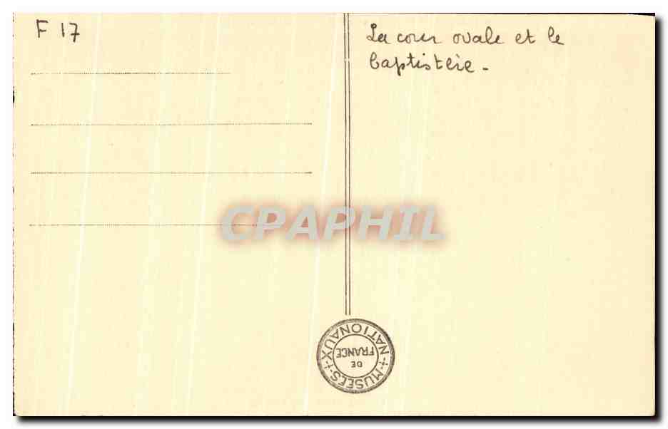 Paleis van Fontainebleau — De Ovale Hof en het Dooptentoonstellingsgebouw — Nationale Uitgaven — Achterkant
