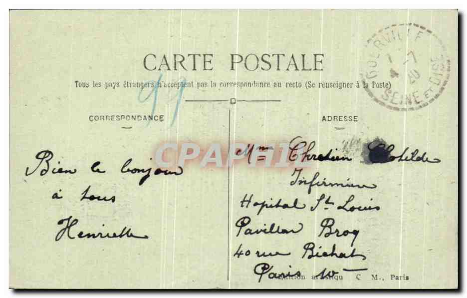 Mantes-la-Jolie — Le Jardin Public — C. M. — Reverso