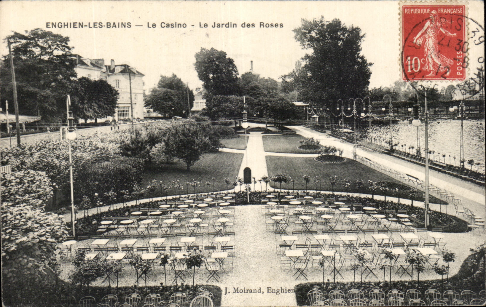 Enghien-les-Bains — Le Casino — Le Jardin des Roses — J. Moirand, Enghien
