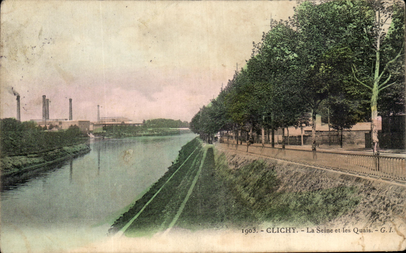 CPA Clichy La Seine et les Quais