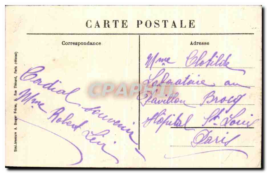 CPA Enghien Les Bains Le Casino et le Jardin des Roses — Verso