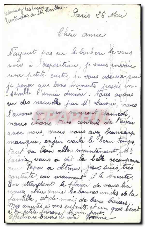 CPA Truffaut Fleurs  — Verso