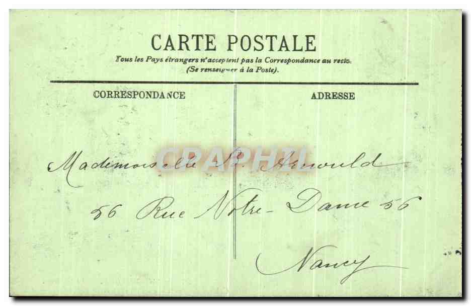 CPA Rambouillet Le Chateau Cabinet de Travail du President de la Republique — Rückseite