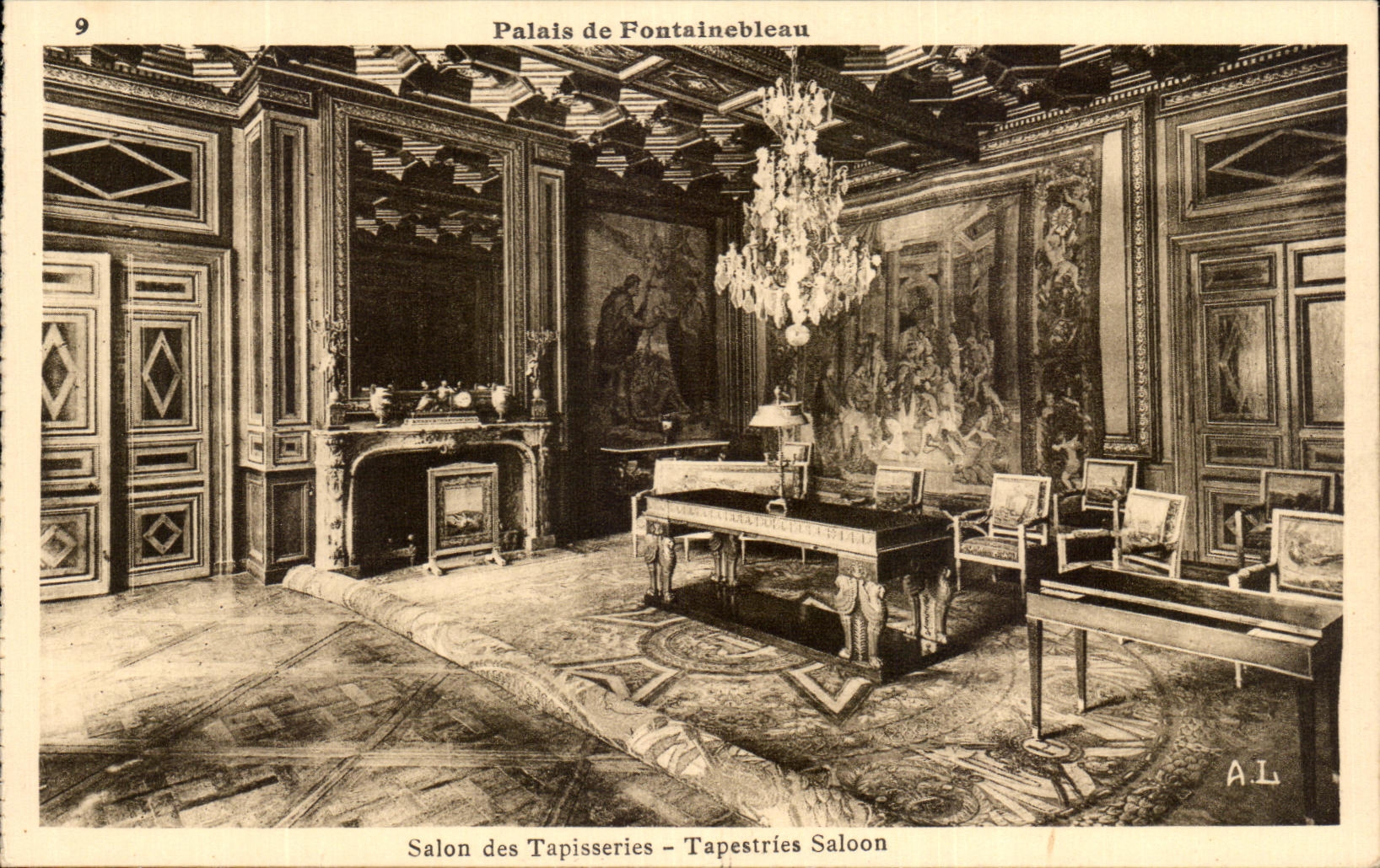 Palais de Fontainebleau — Salon des Tapisseries — A.L. n°9