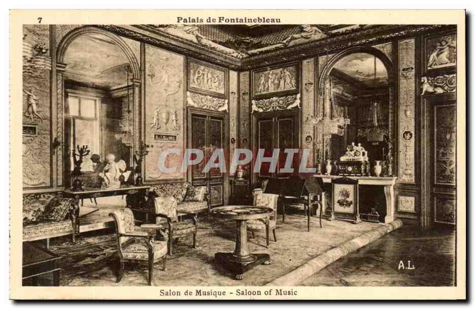 Schloss Fontainebleau — Musikzimmer — A.L. Verlag, n°7
