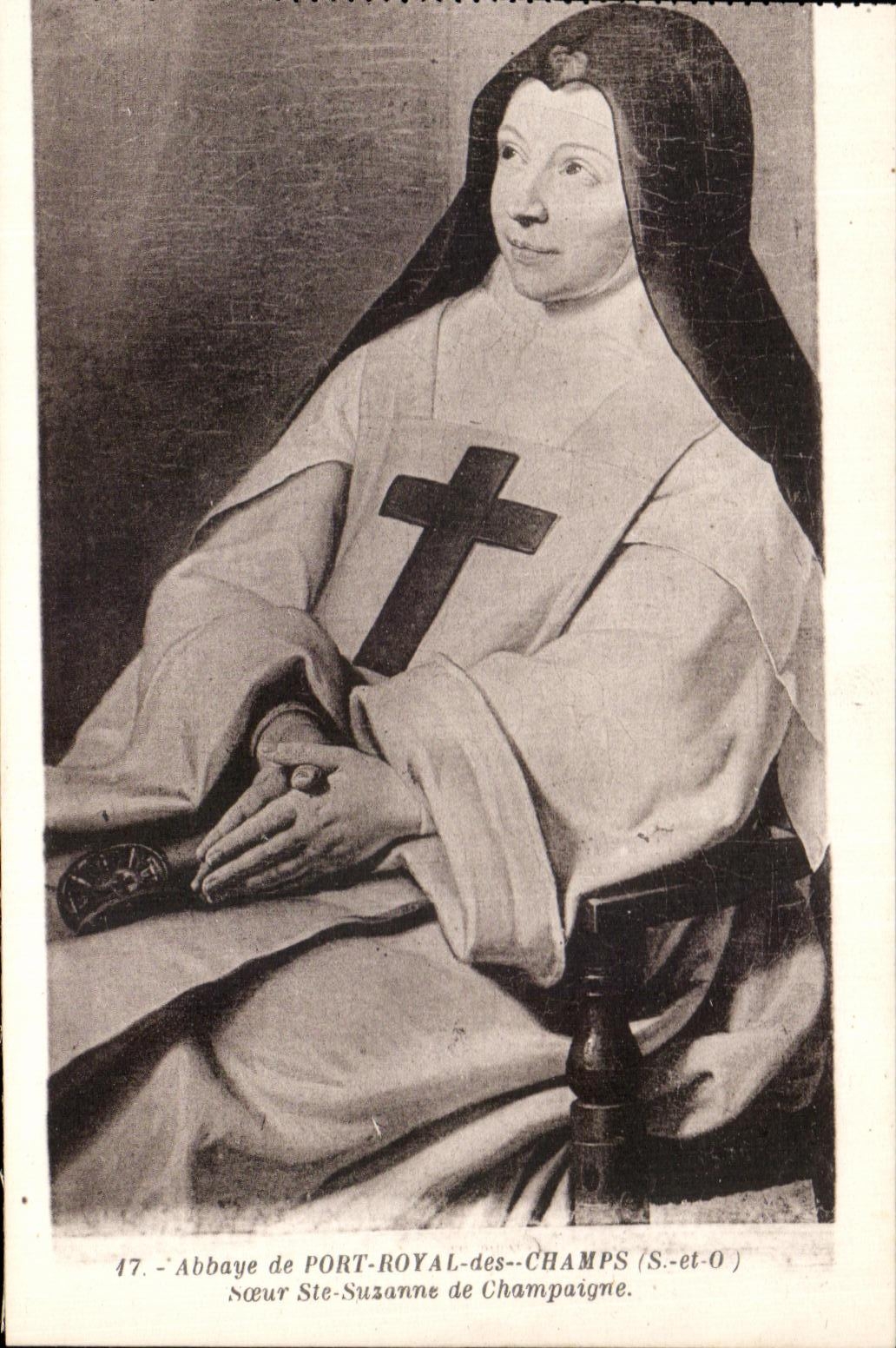 CPA Abbaye de Port Royal des Champs Soeur Ste Susanne de Chanpaigme