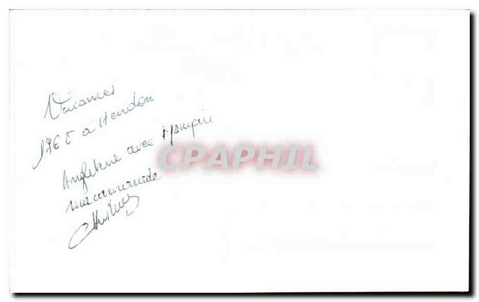 CPA Greetings From Hendon — Rückseite
