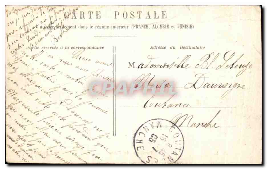 CPA Pavillon De Flore Paris — Rückseite