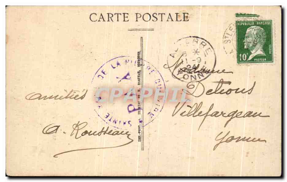CPA Monastere De Ste Marie De La Pierre Qui Vire Entree Du Monastere — Reverso