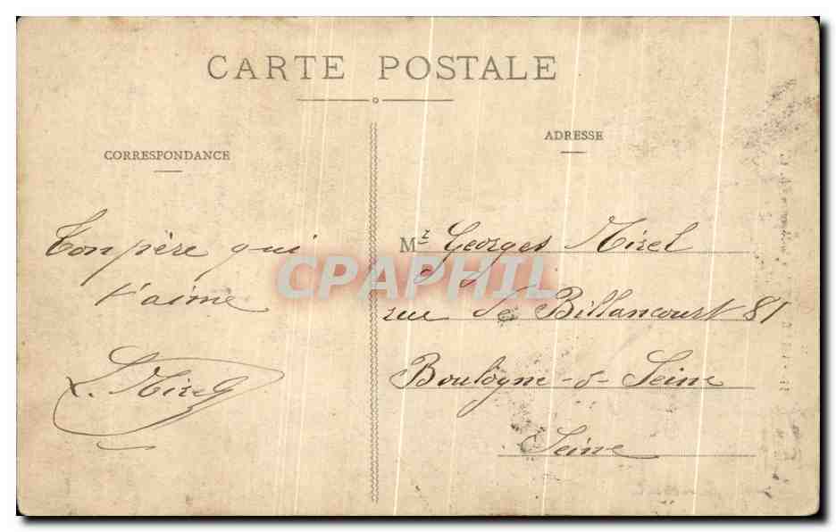 CPA Lille L'Eglise St Mauirce — Verso