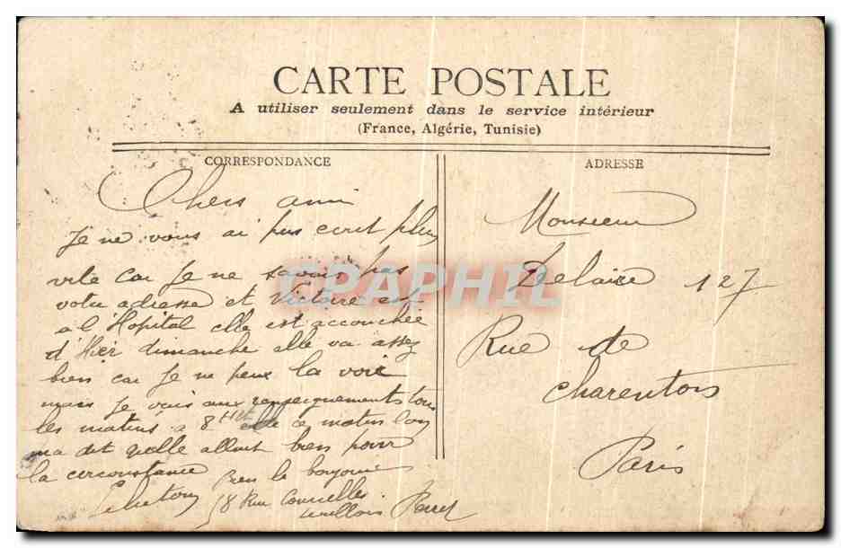 CPA Nice Quai Du Midi Les Ponchettes Lavandieres — Rückseite