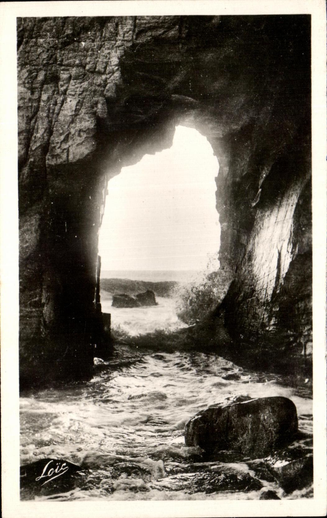 Bogen der Grotte de Kergreix — Halbinsel Quiberon — Loïc
