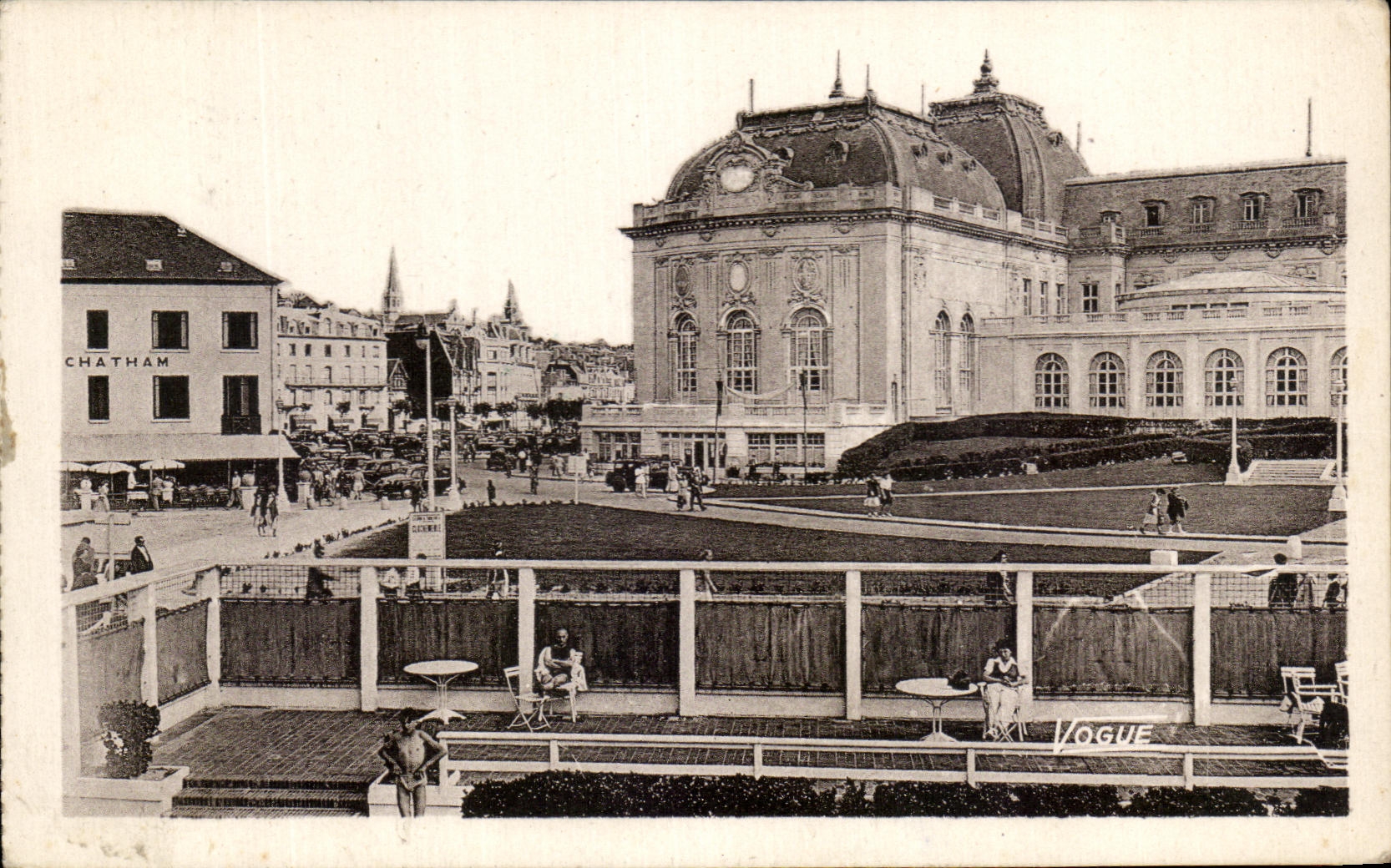 CPA Trouville Le Casino Vu De La Piscine