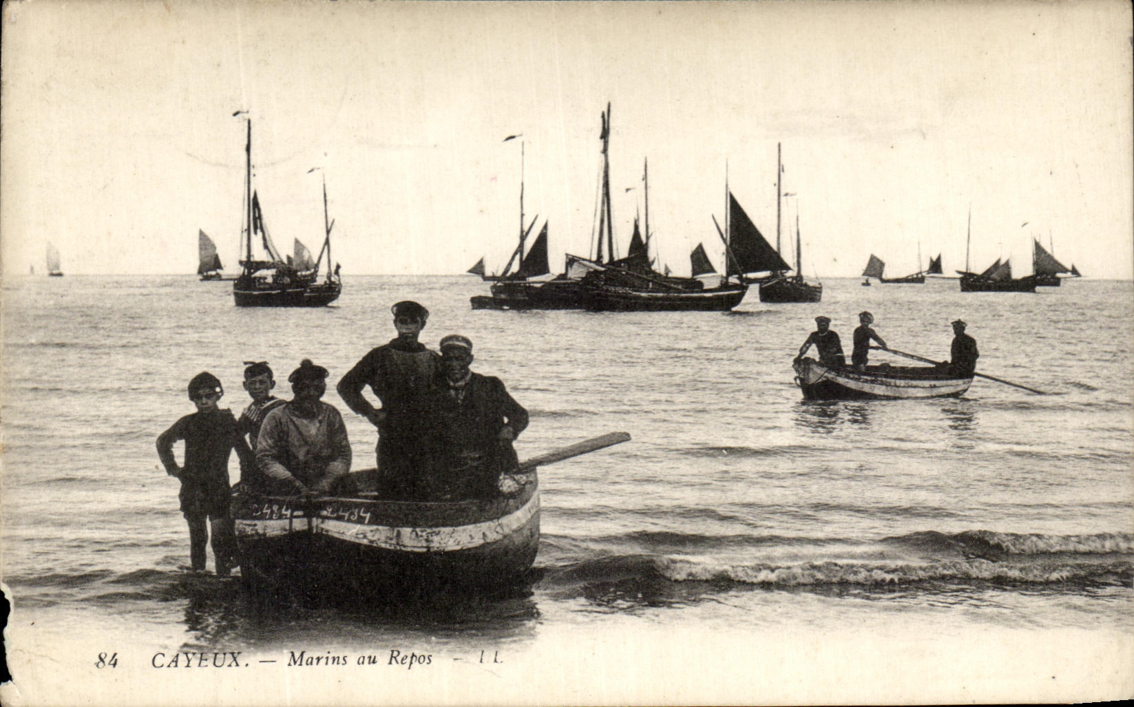 CPA Cayeux Marins Au Repos Pecheurs 