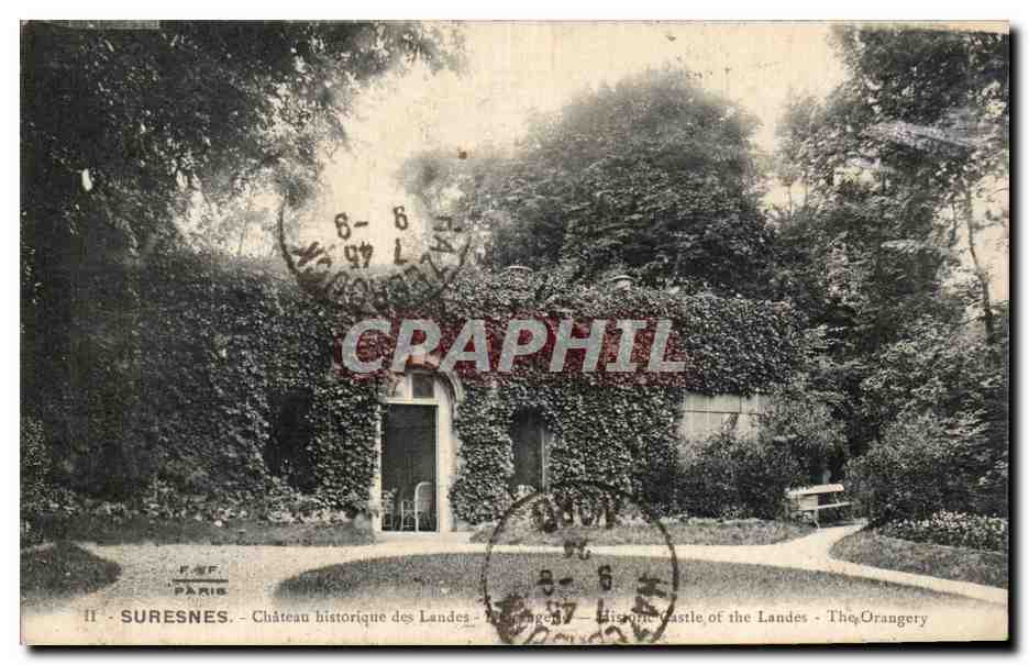 CPA Suresnes Chateau historique des Landes 