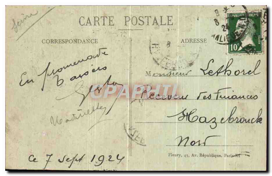 CPA Suresnes Chateau historique des Landes  — Rückseite