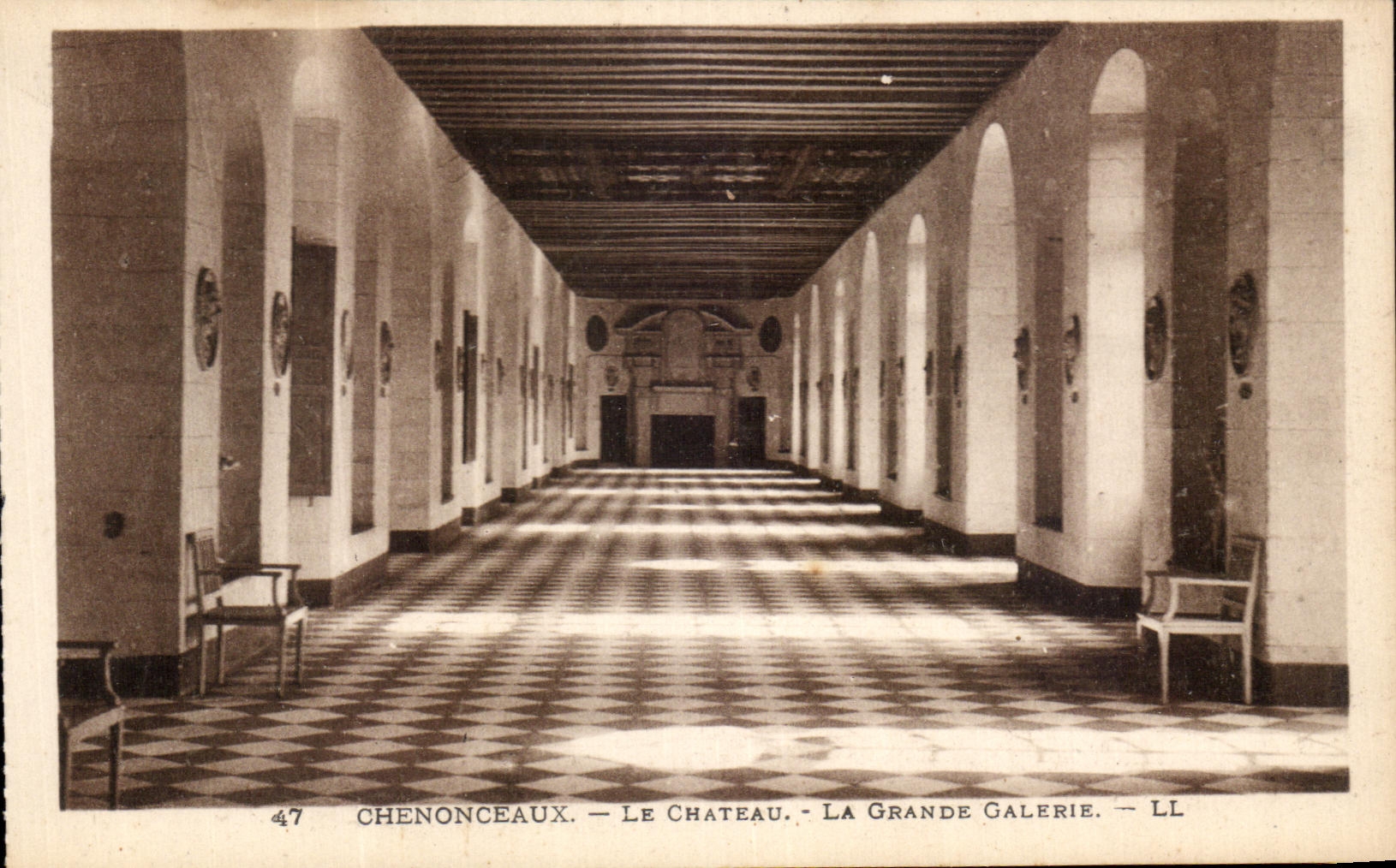 CPA Chenonceaux Le Chateau la Grande Galerie
