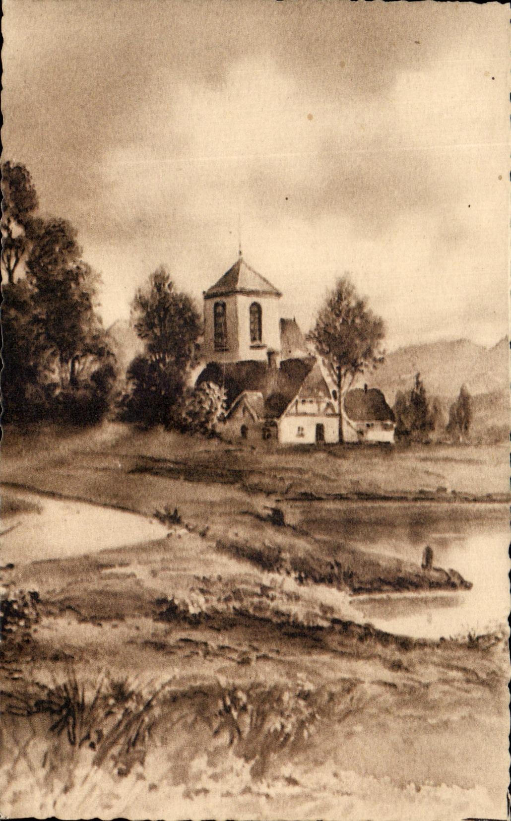 CPA Paysage Fantaisie