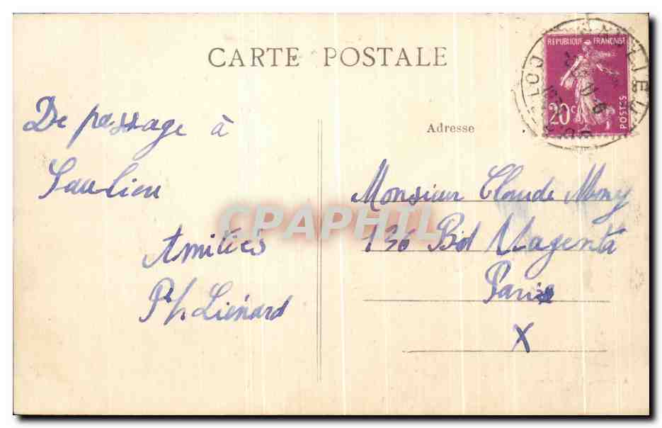 CPA Vue D'une Vieille Porte De Saulieu  — Rückseite
