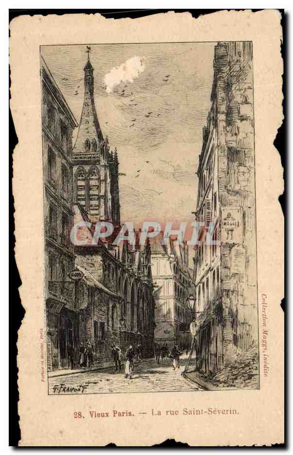 CPA Vieux Paris La rue Saint Severin