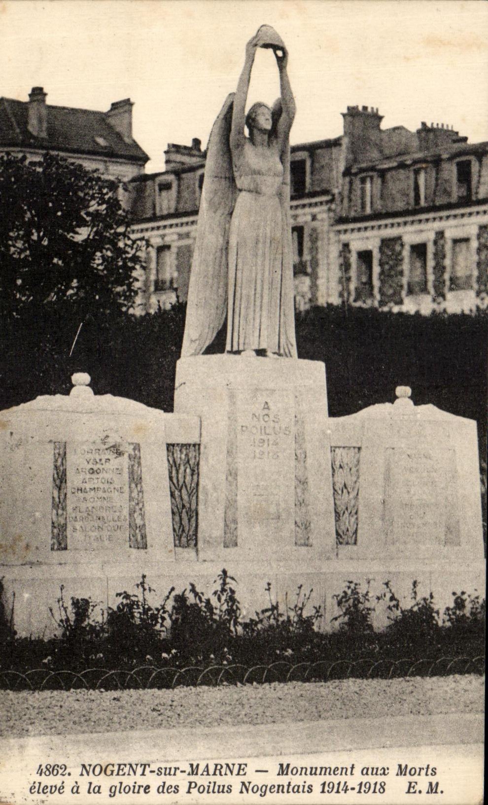 Nogent-sur-Marne — Gedenksteen voor de Vallen 1914-1918 — E.M. n°4862