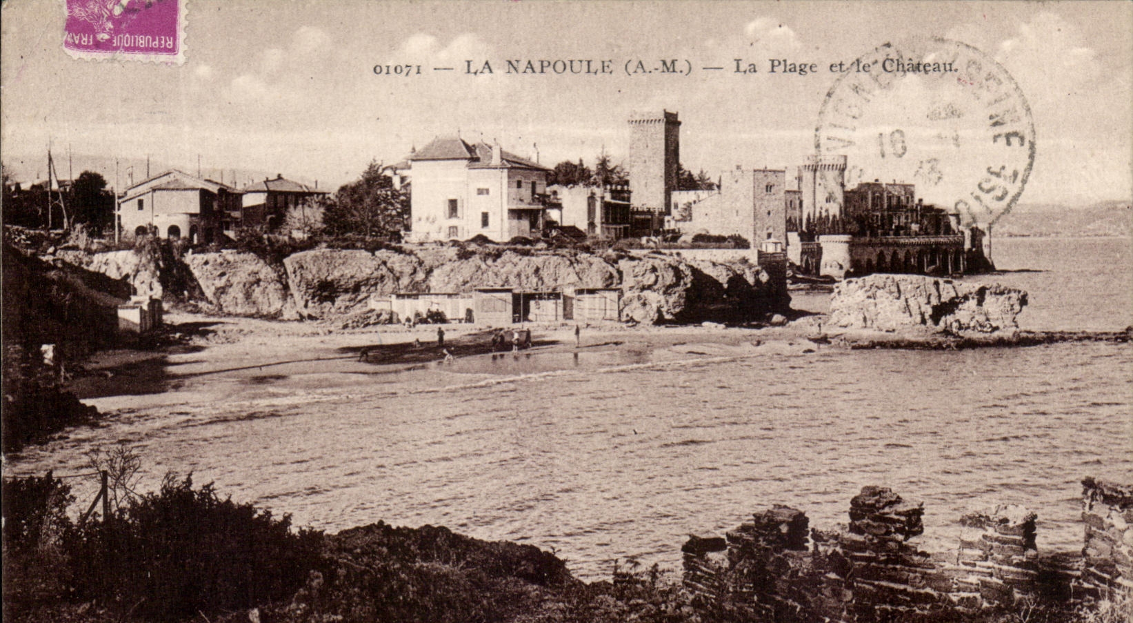 CPA La Napoule La Plage et le Chateau
