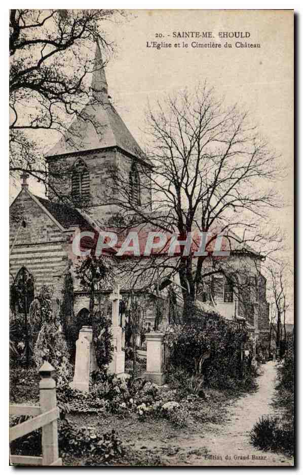 CPA Sainte Menehould L'Eglise et le Cimetiere du Chateau