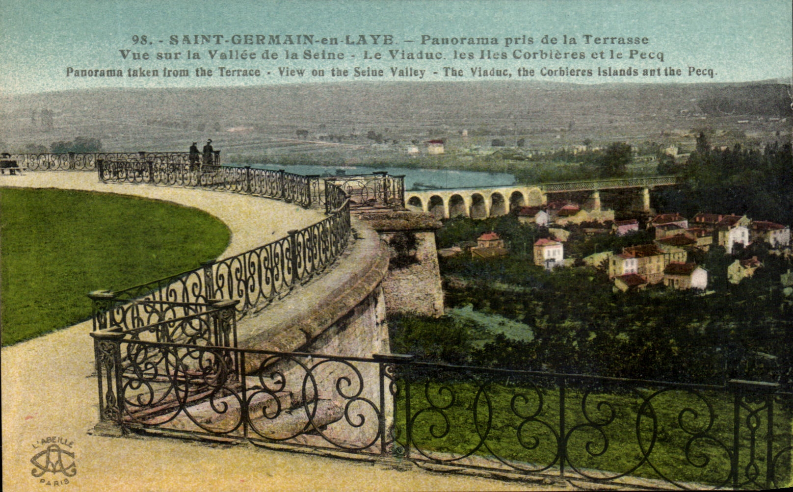 Saint-Germain-en-Laye — Panorama pris de la Terrasse — L'Abéille, Paris, n°98