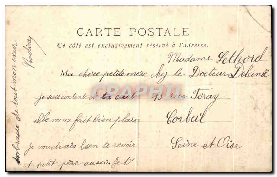 CPA Fougeres Porte Saint Sulpice — Rückseite