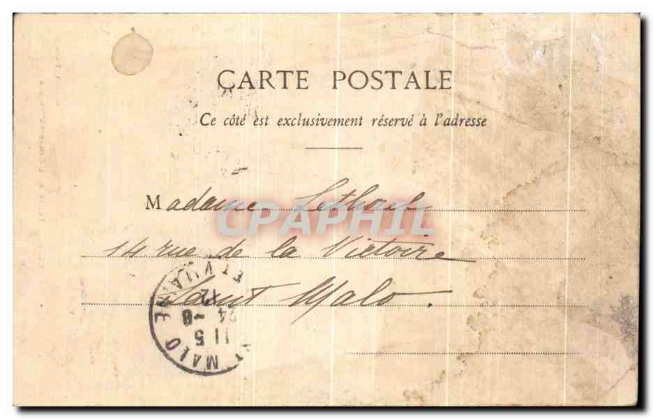 Toulouse - Porte de l'Hôtel de Fierme — Phototypie Labouche frères, Toulouse — Rückseite